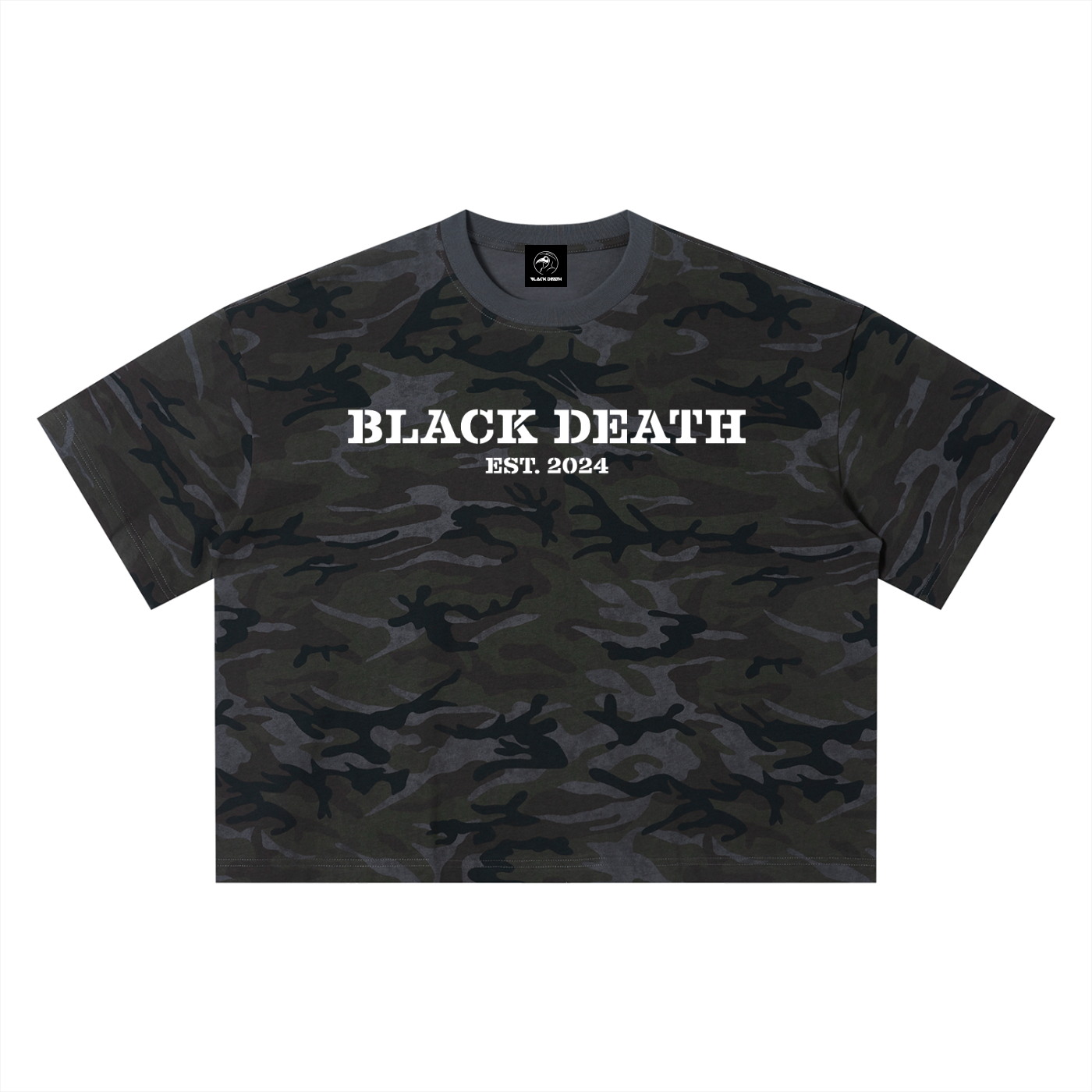 UNITED WE STAND Camo Cropped T-Shirt