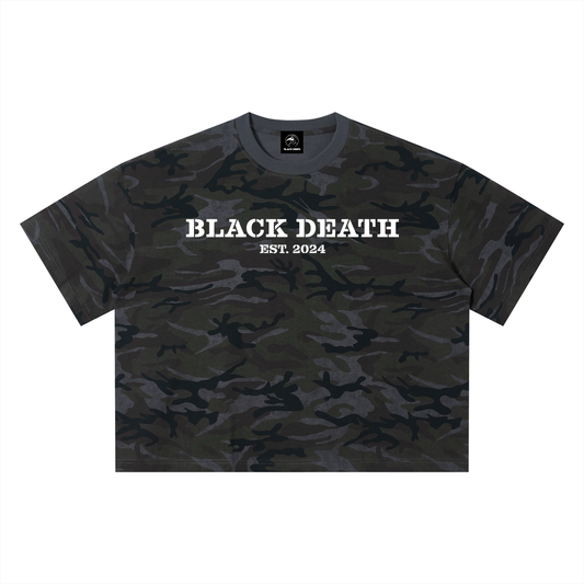 UNITED WE STAND Camo Cropped T-Shirt
