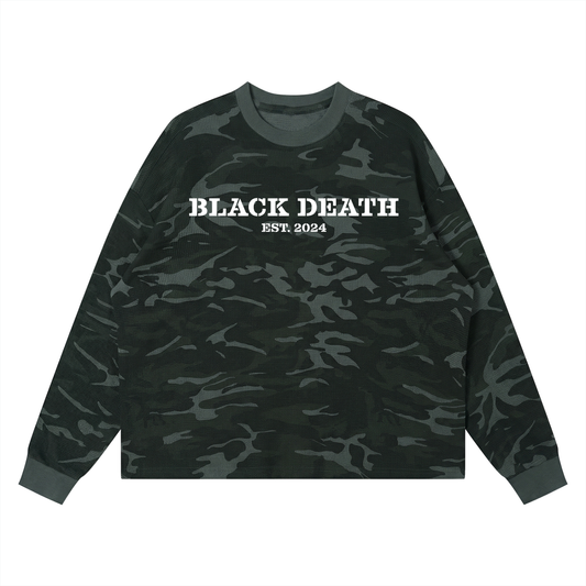 RECON Long Sleeve Boxy Waffle Knit